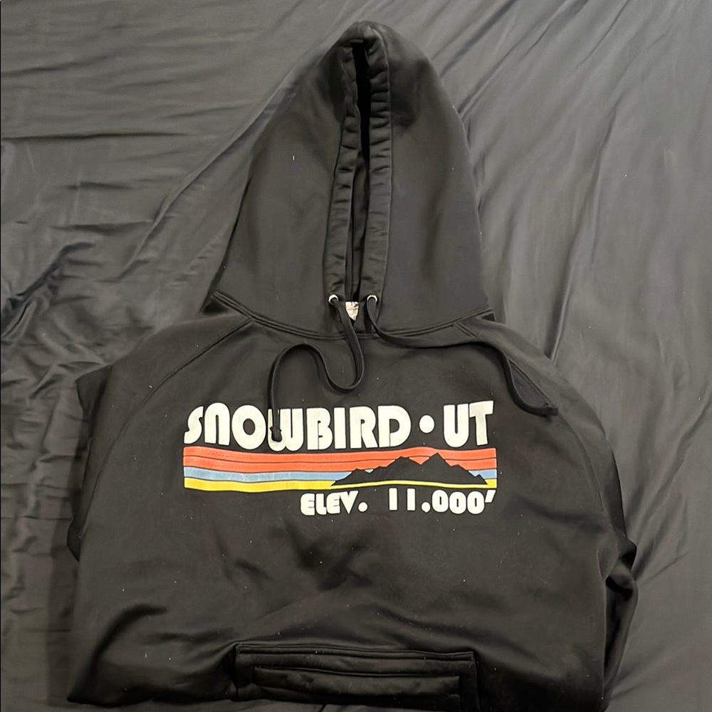 Snowbird UT Black Hoodie